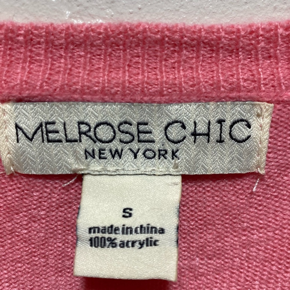 MELROSE CHIC Pink Button-Up Cardigan like new - Picture 4 of 5